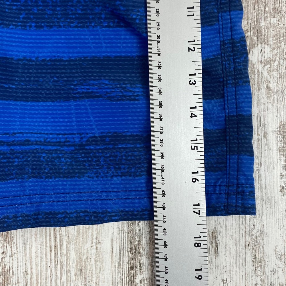 iXtreme Boys Blue Space Dye Striped Swim Trunks Youth Size 14 Mesh Lined - Picture 7 of 9